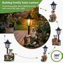 Bulldog Solar Lights Outdoor Garden Decor Waterproof Resin Dog Statues Yard Art Gifts Patio Lawn Pathway