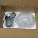 Pendant Lights Kitchen Island, 7" Modern Brushed Nickel Hanging Lights Fixtures with Clear Glass Globe Shade, Kitchen Island Lighting for Bathroom, AD-22280-1P-SN-C, 1 Pack