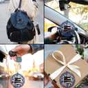 2 x Police Car Hanging Ornament, Officer Pendant for Rear View Mirror, Cop Retirement Gift, Graduation Gifts for Policeman Women Man (1)