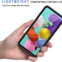 Lanhiem for Samsung Galaxy A51 Case, IP68 Waterproof Dustproof with Built-in Screen Protector, Heavy Duty Full Body Protective Phone Case for Galaxy A51 4G, Black