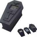 Gothic Coffin MTG Deck Box, Holds 2 Decks with Dice Storage & Life Counter, Trading Card Display Case, 8.3 x 4.7 x 3.1 inches