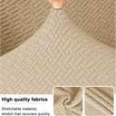 Lellen Stretch Wingback Chair Cover Slipcover - Reusable Wingback Side Chair Slipcover,Accent Chair Covers,Arm Protector Seat Cover,Wing Chair Covers for Dining Living Room HomeTaupe2PCS