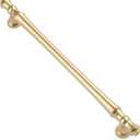 Asidrama 10 Pack 10 Inch(254mm) Gold Kitchen Cabinet Handles, Cabinet Pulls Kitchen Cabinet Hardware for Cupboard Drawer Pulls (10" Hole Center)