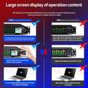 FX-888 Dual Channel Synchronized Control 31-Band Digital Equalizer Stereo Graphic EQ Noise Reduction Each segment with LED Spectrum Display Operation Content Display Large Screen