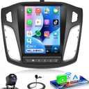 4G+64G Android 13 Car Radio for Ford Focus 2012-2018, Rimoody Car Stereo Wireless Carplay Android auto GPS 5G-WiFi Mirror Link 9.7 Touchscreen Bluetooth 5.0 FM/RDS SWC + Backup Camera