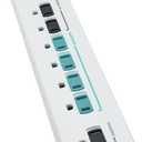 Simply Conserve Advanced Power Strip SC73T1, Surge Protector Outlets, White Power Strip Extension Cord with Multiple Outlets, Power Surge Strip for Electronics, Energy Saver Device