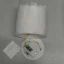 Baquler Large Flameless LED Battery Operated Pillar Candle - 3 Wick 5"x4" Snowy Frosted White Flameless Christmas Fake Candle for Xmas Table Centerpiece Holiday Rustic Indoor Home Decor