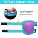 Kids/Youth Knee Pad Elbow Wrist Pads Guards Protective Gear Set, for Roller Skates,Cycling Bike,Skateboard,Inline Skatings,Scooter Riding,and Other Outdoor Sports Activities (Medium, Blue+purple)