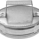 4" Metal Tee Cap with Handle - Round Vent Cover - Indoor and Outdoor Pipe Cover - Dryer Vent Cover - Dryer Duct End Cap - Metal End Cap - Round Metal Duct Cap (4 In, Galvanized Steel w/Handle)