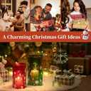 Christmas Hurricane Glass Candle Holders: Glasseam Red Green Candle Holders for Pillar Candles Silver Snowflake Decorations Large Cylinder Vases for Floating Candles Table Centerpiece