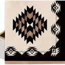 Whaline 100 Pcs Western Geometric Theme Paper Napkins Simple Modern Aztec Luncheon Napkin Brown Black Disposable Dessert Dinner Hand Napkin for Home Kitchen Restaurant Party Supplies