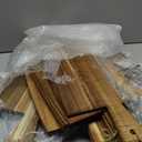 Patelai 12 Packs Wooden Cutting Board Set with Handles Large Kitchen Serving Plain Chopping Board Bulk Gifts for Mom for Vegetables Meat Pizza Cheese Fruit Bread(Acacia Wood,17 x 10 Inch)