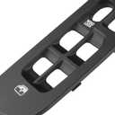 Driver & Passenger Side Door Window Switch Bezel for 2002-2010 Dodge Ram 1500 2500 3500 - Front Right & Left Window Control Switch Panel Bezel Button Border Trim, Black