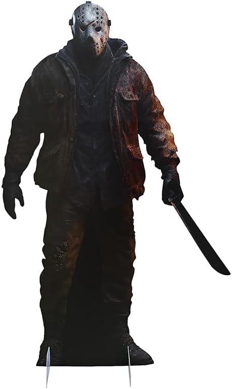 MCJC Horror Cardboard Cutout,Life Size Cardboard Standing,Halloween Indoor Outdoor Decorations, 74.8 inches