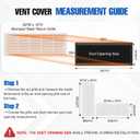 Fancat 30"W x 10"H Return Air Grille [Duct Opening Size], Steel HVAC Return Air Vent Cover for Wall & Ceiling, White Powder-Coated Rust-Resistant AC Cold Air Return, Outer Dimensions 31.75"W x 11.75"H