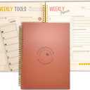 ADHD Planner Large format 8.5 x 11 for Neurodivergent Minds: Undated Daily, Weekly, Monthly Organizer for Adults, Women, Teens, ADHD Student Organizer with SnapIn DryErase Tool, Vegan Leather