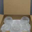 Elitrivox Hobnail Drinking Glasses Set of 6, 16 Oz Vintage Style Tumblers Smooth Interior Thick Durable Glasses Cups Dishwasher Safe for Water, Juice, Wine, Whiskey