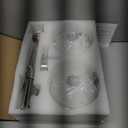 2 Pack 7.2-Inch Globe Pendant Lights, Mid Century Brushed Nickel Pendant Light Fixtures, Globe Pendant Lights Kitchen Island with Milk Glass Shade Hanging Fixture for Dining Room Bulbs not Included