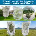 2 x Fruit Tree Netting, 10x10FT Large Garden Netting with Drawstring and Zipper Plant Cover Net Bag Row Cover Barrier Protection Net for Bird, Garden Mesh for Tree Flower Fruit (1 Pack)