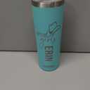 KOODEE Insulated Stainless Steel Tumbler with "Let’s Go Girls" Cowboy Hat Graphic and Custom Name "Erin"