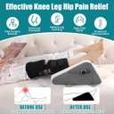 BALAPET Leg Elevation Pillows for After Surgery, 8.7'' Foam Leg Support and Elevation Knee Pillow, Knee Replacement Recovery Aids for Relieves Hip, Knee Pain and Improves Blood Circulation