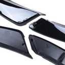 MUCO 3pcs Front Bumper Lip Spoiler Kit Compatible with BMW G20 330 3 Series M Sport 2018 2019 2020 2021 2022 2023 Gloss Black M-Performance Front Bumper Lip Spoiler Lip Lower Bumper Body