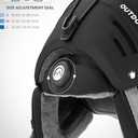 OutdoorMaster Kelvin II Ski Helmet - Snow Sport Helmet Snowboard Helmet for Men Women & Youth (Small, Matte Black)