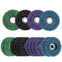 12 Pack Strip Discs Stripping Wheel 4-1/2" x 7/8" Rust Remover Wheel Stripping Wheel for Angle Grinder Clean and Remove Paint Coating Rust Welds Oxidation