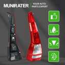 munirater Tail Light Tail Lamp Left Side Assembly Halogen Replacement for CRV 2007-2011