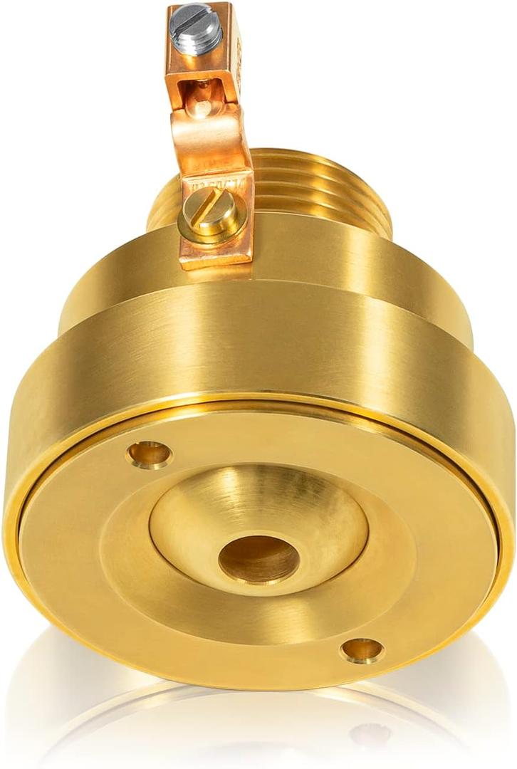 Swimming Pool Spa Brass Deck Jet Fountain Crown Nozzle with Grounding Lug,Suitable for All Kinds of Swimming Pools and Fountains