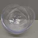 Prestee 4 Pack Clear Plastic Serving Bowls 150 Oz - Large Round Punch Bowl and Plastic Bowls for Parties, Salads, Chips, and Catering - Durable Disposable Serving Bowl for Events and Buffets