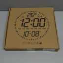 12" Large Digital Wall Mount Clock, Count Down Timer, Alarm, Big LED, 12 RGB Color, Temperature for Living Room Classroom Desk (Bamboo Elements)