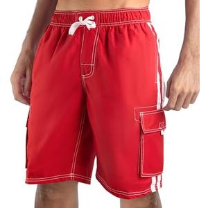 Kanu Surf Men's Barracuda Swim Trunks (Regular & Extended Sizes), Red, 4X 