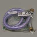 Fevone 3 FT Hose Reel Leader Hose, 5/8" Inner Diameter Garden Lead Hose with 3/4" Solid Brass Male to Female Fittings, Heavy Duty Connector Hose for Hose Reel, Purple