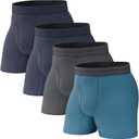 Pair of Thieves Soft Cotton Boxer Briefs for Men Pack (4 Pack) - Tagless Mens Underwear for All-Day Comfort and Support (XX-Large, Dark Navy)