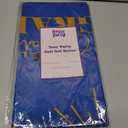 HOUSE OF PARTY Graduation Tablecloth 3PCS | 54"x108" Blue Congrats Grad Tablecloths | Grad Tablecloth Class of 2025 | Party Table Cover Fireworks Design for Table Decorations