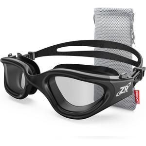 ZIONOR Swim Goggles, Upgraded G1 Polarized Swimming Goggles Anti-Fog for Adult Men Women (A2 (Polarized + Bright Smoke))