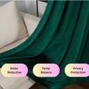 Aljctns Emerald Green Velvet Curtains 84 inches Long Luxury 80% Blackout Curtains for Bedroom Living Room,Thermal Insulated Super Soft Window Drapes Rod Pocket & Back Tab, 52" W x 84" L, 2 Panels