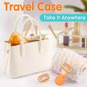 DreamGenius Travel Razors for Women Include 1 Handle and 5 Cartridges, Extra Smooth 5-Blade Travel Essentials Razor with Case for Shaving, Orange