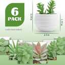 Der Rose Set of 6 Succulents Plants Artificial in Pots Small Fake Plants for Bedroom Aesthetic Living Room Shelf Bathroom Decor Office Desk Accessories