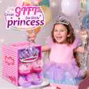 Princess Dress Up Shoes Set, Girls Dress Up Toys, Jewelry Boutique Necklace Earrings Crown, Princess Dresses Role Pretend Play Gifts Princess Toys for Girls Aged 3 4 5 6 Years Old