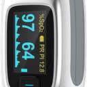 Vibeat Fingertip Pulse Oximeter, Blood Oxygen Saturation Monitor| O2 Meter, Portable SPO2 & Pulse Rate Monitor, Batteries and Lanyard Included