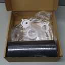 Small Lamp Shade, Black Drum Lampshade 8.7''Top X 8.7'' Bottom X 7.9'' High, Replacement Lamp Shade Natural Linen Hand Crafted for Table Lamps Floor Lamps, Chandelier Lamp, Easy Assembly Required