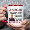 3 x WENSSY Funny Great Mother In Law Gifts Mug, Best Mothers Day Gifts for Mother In Law from Daughter Son In Law, 11 Ounce Red
