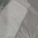 No Hook Shower Curtain and Liner Set,Light Grey Hotel Waffle Shower Curtain with Liner 78" L x 72" W
