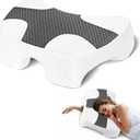 Side Sleeper Pillow with Arm Hole, Shoulder Relief System, Arm Pillow for Neck and Shoulder Pain, Premium Memory Foam, Suitable for Side, Back and Stomach Sleepers - Grey