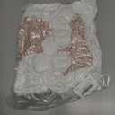 SATINIOR Adult Santa Hat Unisex Christmas Hat Santa Claus Cap Christmas Cap with Lining and Plush Brim for Xmas Women Men (adult size (12-14), Rose Gold Sequins)