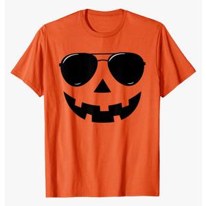 Funny Jack O Lantern Face Pumpkin Halloween Costume Men Boys T-Shirt M