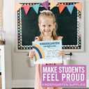 Kindergarten Award Certificates for Students -25 Certificate of Achievement Awards, Kindergarten Diploma, Preschool Graduation Certificates for Kids, Certificate Paper, Star Student Honor Roll