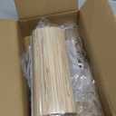 GOSO 13" Straw Boho Lamp Shade for Table Lamps Floor Lamp,Medium Yellow Lampshades Replacement-13" Top x 13" Bottom x 10" HighSpider) Drum Lamp Shades Modern for Living Room,Assembly Required